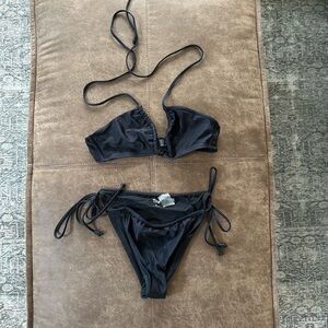 Aritzia TNA Black Bikini Set